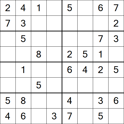 Sudoku 8x8 - Fácil