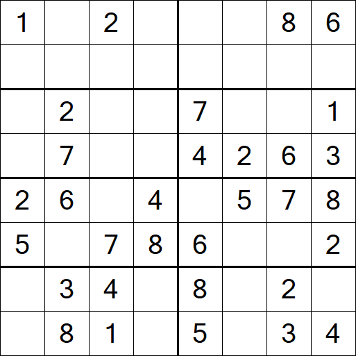 Sudoku 8x8 - Fácil