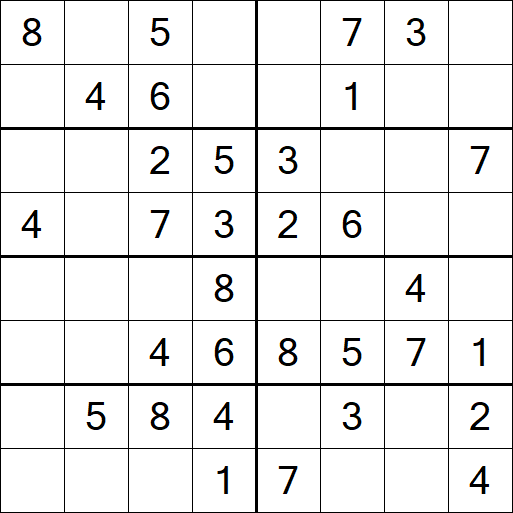Sudoku 8x8 - Fácil