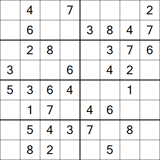 Sudoku 8x8 - Fácil