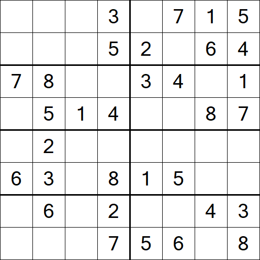 Sudoku 8x8 - Fácil