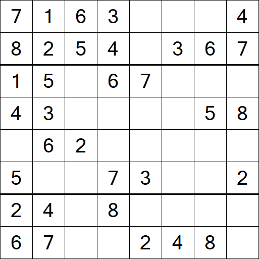 Sudoku 8x8 - Fácil
