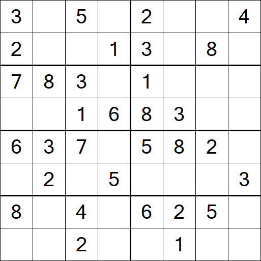 Sudoku 8x8 - Fácil