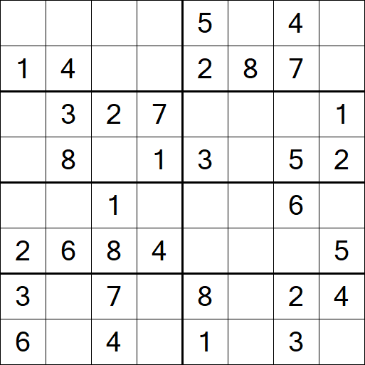 Sudoku 8x8 - Simple