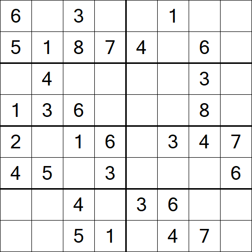 Sudoku 8x8 - Fácil