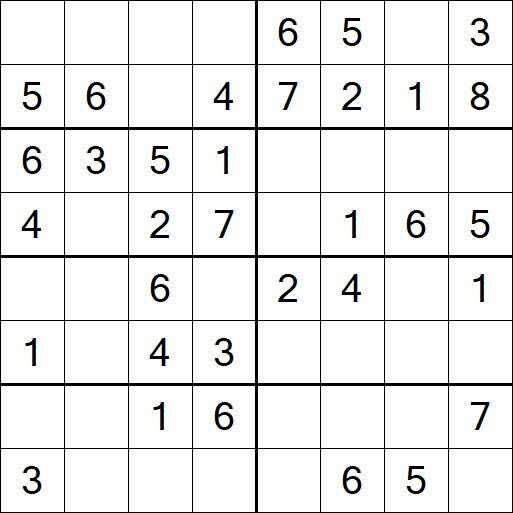Sudoku 8x8 - Simple