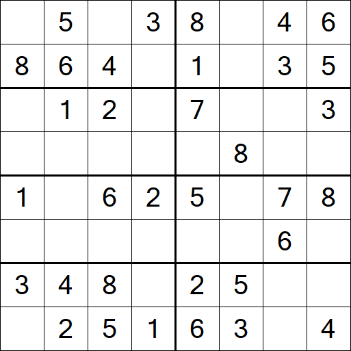 Sudoku 8x8 - Simple