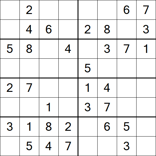 Sudoku 8x8 - Simple