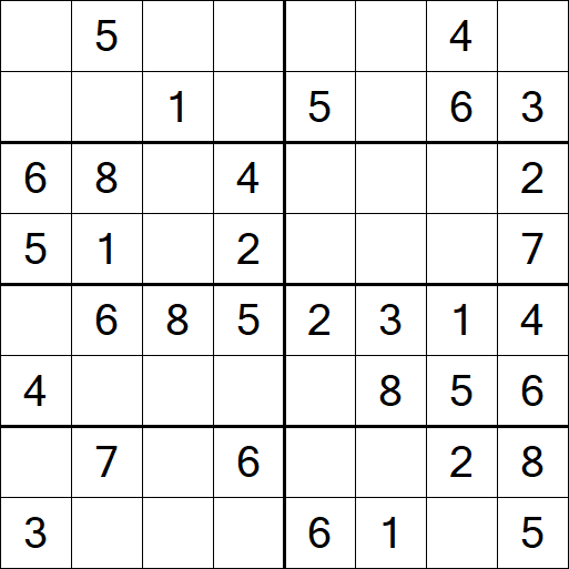 Sudoku 8x8 - Simple