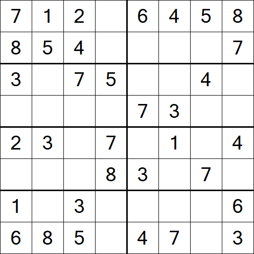 Sudoku 8x8 - Simple