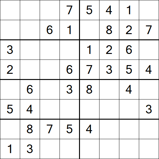 Sudoku 8x8 - Simple