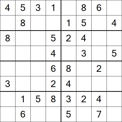Sudoku 8x8 - Simple