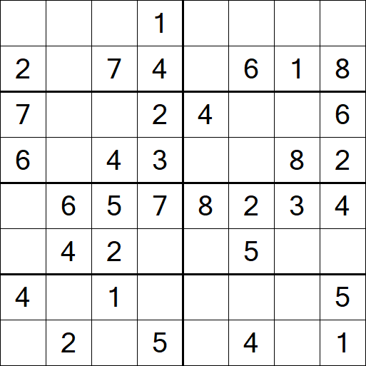 Sudoku 8x8 - Simple