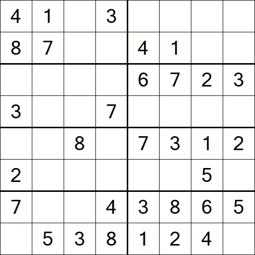 Sudoku 8x8 - Simple