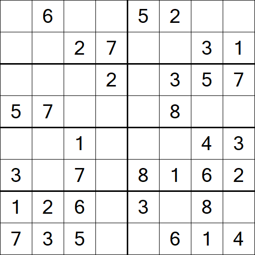 Sudoku 8x8 - Simple