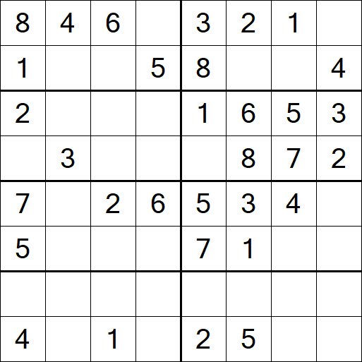 Sudoku 8x8 - Simple