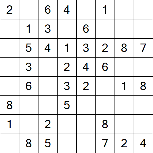 Sudoku 8x8 - Simple