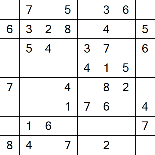 Sudoku 8x8 - Simple
