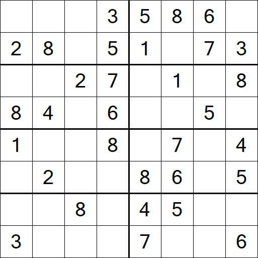Sudoku 8x8 - Fácil
