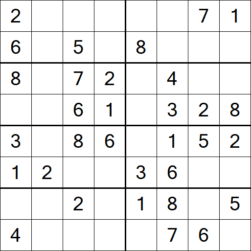 Sudoku 8x8 - Simple