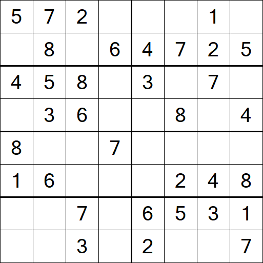 Sudoku 8x8 - Easy