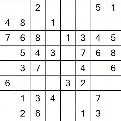 Sudoku 8x8 - Simple