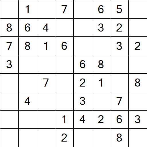 Sudoku 8x8 - Simple