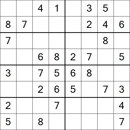 Sudoku 8x8 - Simple