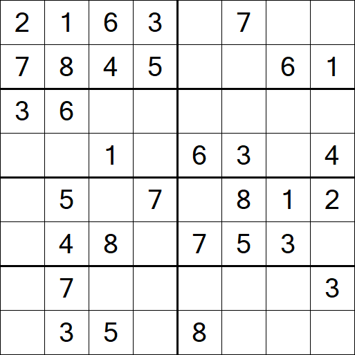 Sudoku 8x8 - Simple