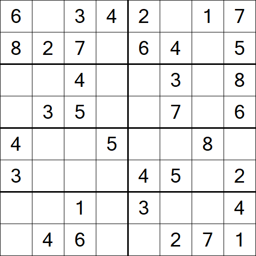 Sudoku 8x8 - Simple