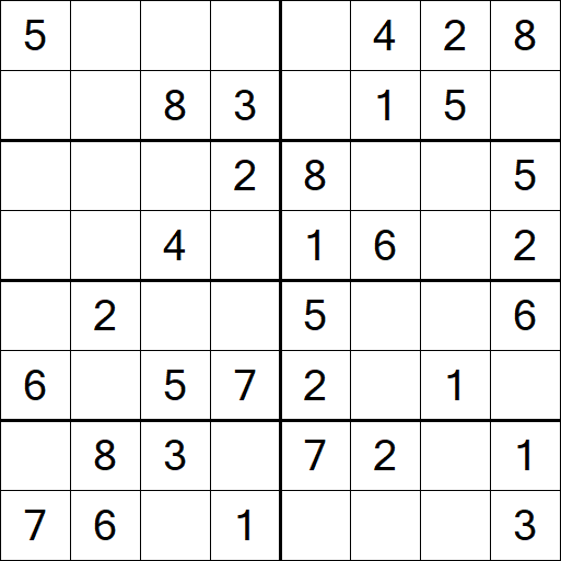 Sudoku 8x8 - Simple