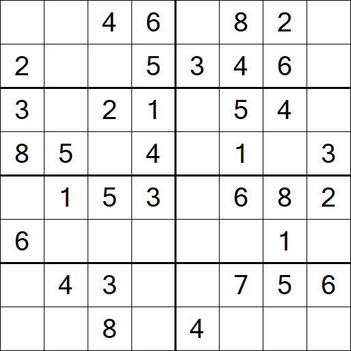 Sudoku 8x8 - Simple