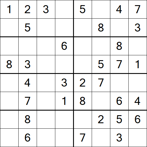 Sudoku 8x8 - Simple