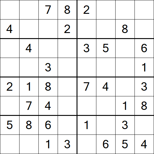 Sudoku 8x8 - Simple