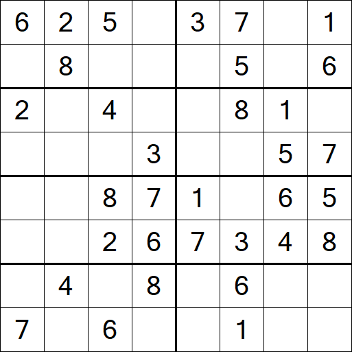 Sudoku 8x8 - Fácil
