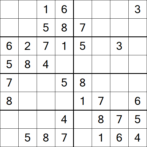 Sudoku 8x8 - Fácil