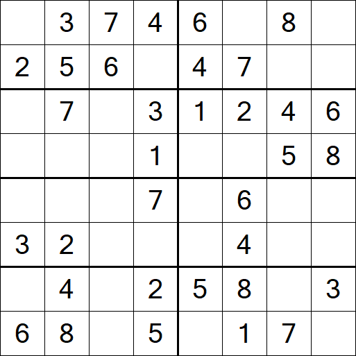 Sudoku 8x8 - Fácil