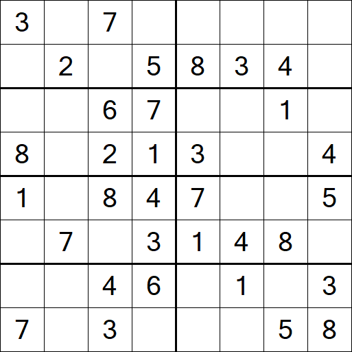 Sudoku 8x8 - Fácil