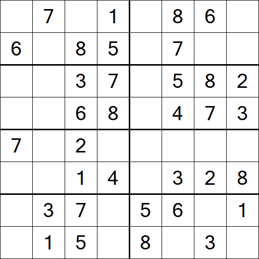 Sudoku 8x8 - Einfach