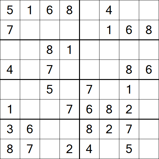 Sudoku 8x8 - Fácil