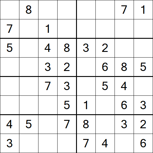 Sudoku 8x8 - Fácil