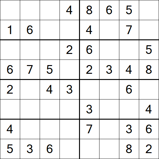 Sudoku 8x8 - Fácil
