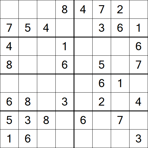 Sudoku 8x8 - Fácil