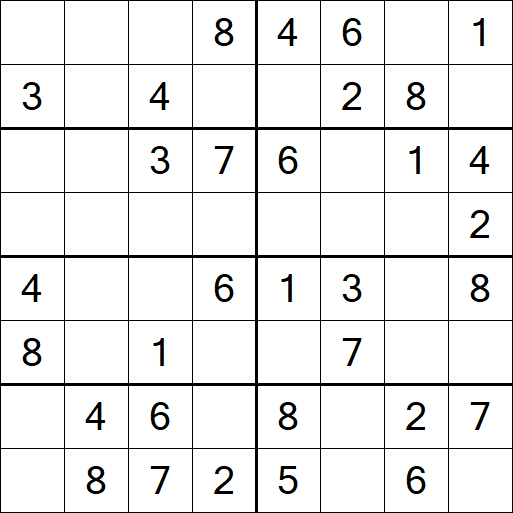 Sudoku 8x8 - Fácil