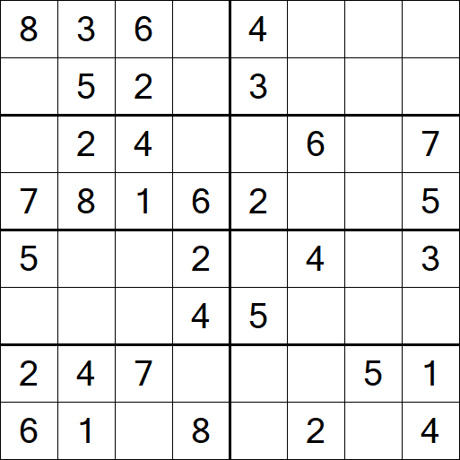 Sudoku 8x8 - Fácil