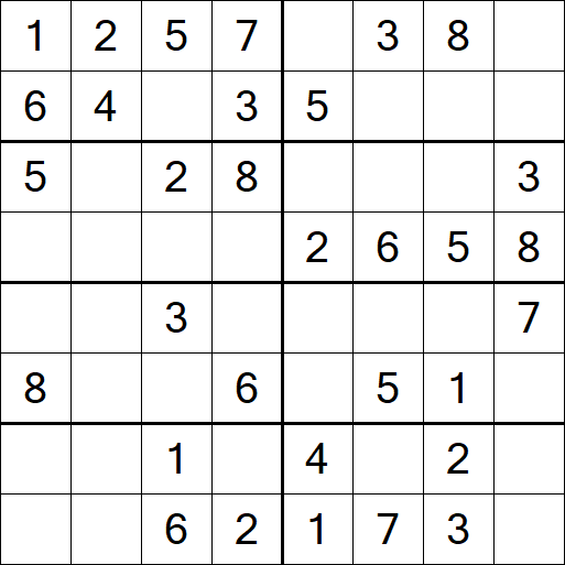 Sudoku 8x8 - Simple