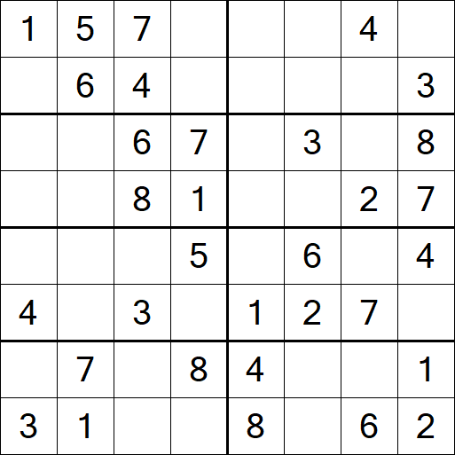 Sudoku 8x8 - Simple