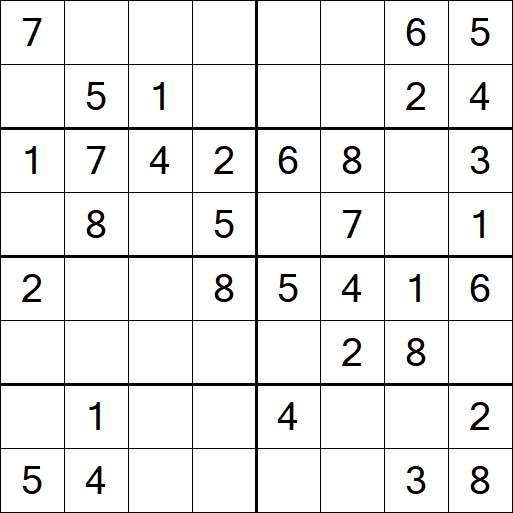 Sudoku 8x8 - Simple