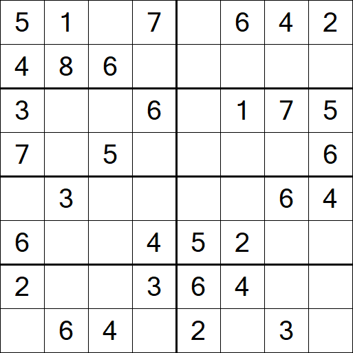 Sudoku 8x8 - Einfach