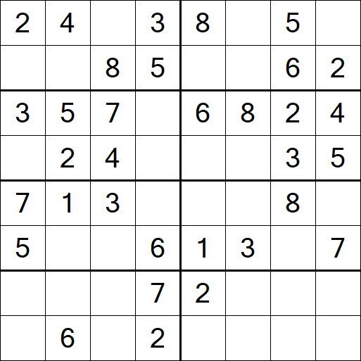 Sudoku 8x8 - Simple